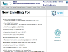 Tablet Screenshot of bedg.ie